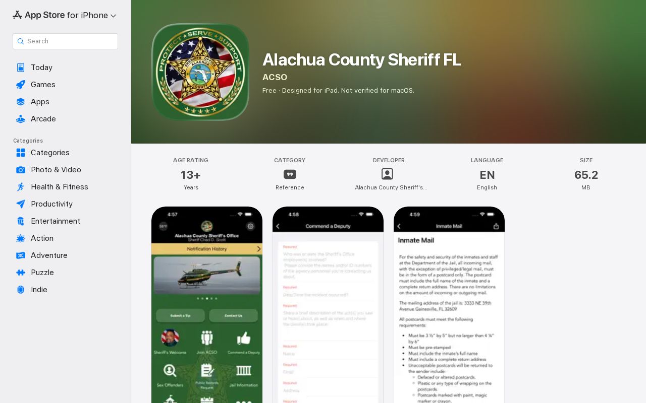 Alachua County Sheriff app for arrest news and public safety alerts